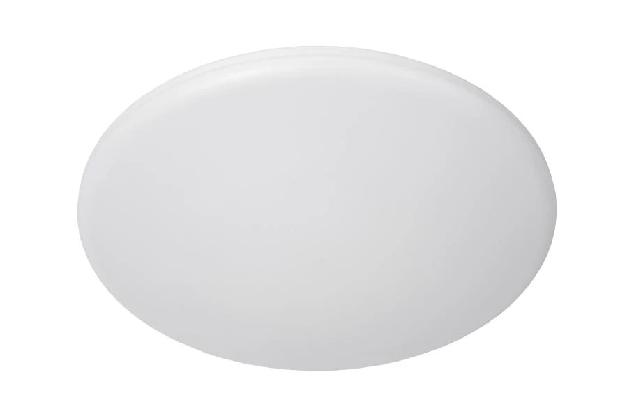 Lucide OLSON - Plafonnière Badkamer - Ø 45 cm - LED - CCT - 1x45W 3000K/6500K - IP44 - Opaal - uitgezet